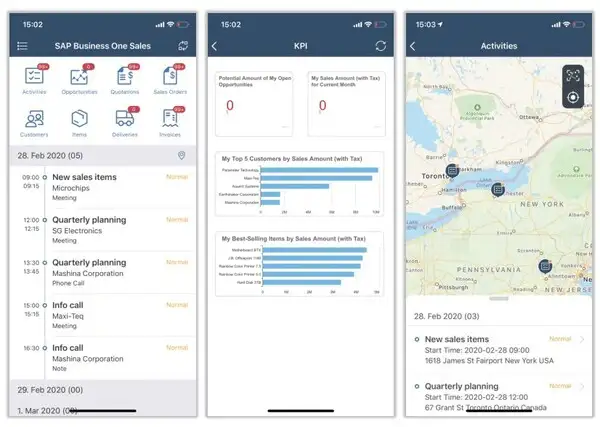 SAP Business One CRM Mobile App