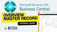 Overview of Master Record Microsoft Dynamics 365 Business Central