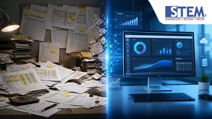 Comparison of budget control efficiency between manual spreadsheet method and SAP Business One automated budgeting system