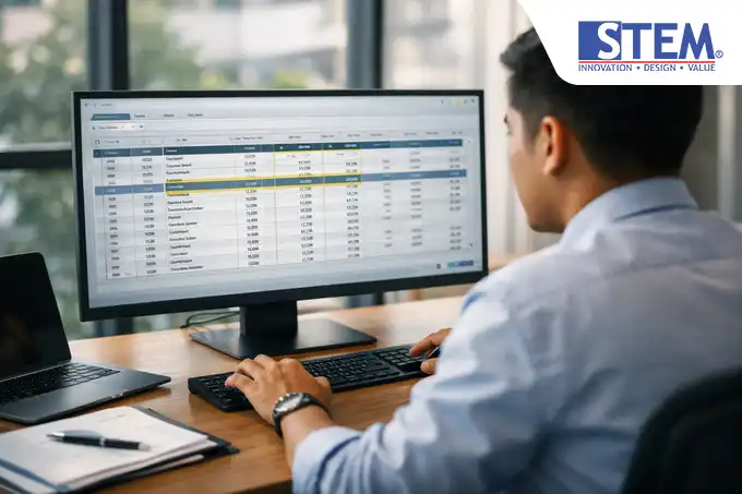 Tampilan laporan AR Aging SAP Business One yang terupdate otomatis melalui transaksi Journal Entry