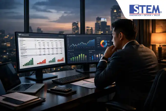 Tampilan laporan Profit and Loss real-time di SAP Business One untuk analisis profitabilitas bisnis yang akurat