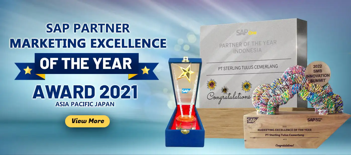 AWARD SAP Partner MARKETING EXCELLENCE OF THE YEAR 2021 Asia Pacific Area - STEM SAP Gold Partner Indonesia