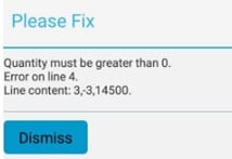 Fix error message Qty yang diupload harus lebih besar dari 0 Pada Mobile Cashier iREAP POS PRO