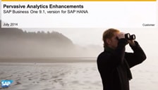 SAP Business One HANA Pervasive Analytics Enhancements
