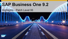 SAP B1 9.2 Patch Level 04 Highlights