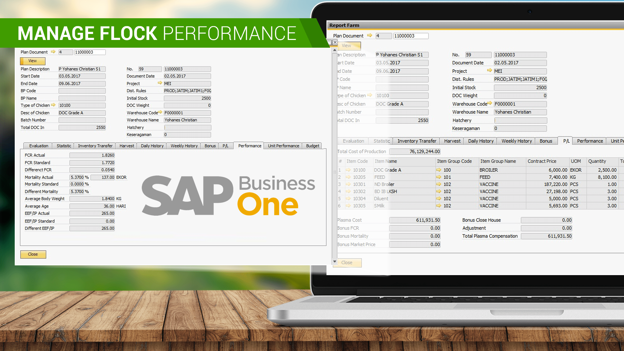 SAP Business One Indonesia Solusi Bisnis Peternakan Untuk Desktop