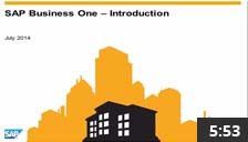 SAP Business One Introduction