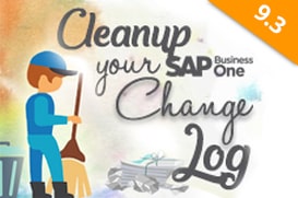 SAP Business One Tips - Penghapusan Change Log